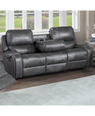 Keily 86" Manual Recliner Sofa Grey
