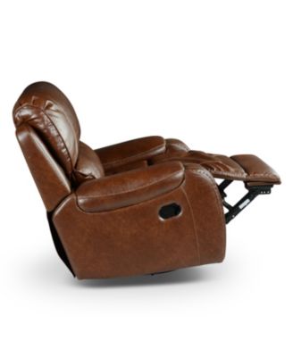 Keily 39" Manual Swivel Glider Recliner Chair - Brown