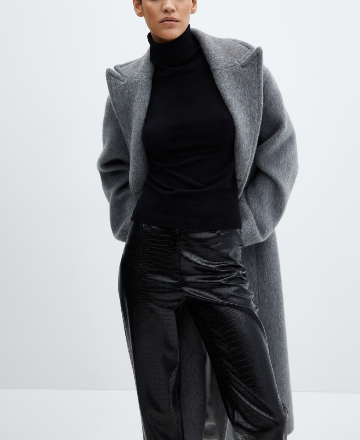 Mango Women's Coco-Effect Straight Pants