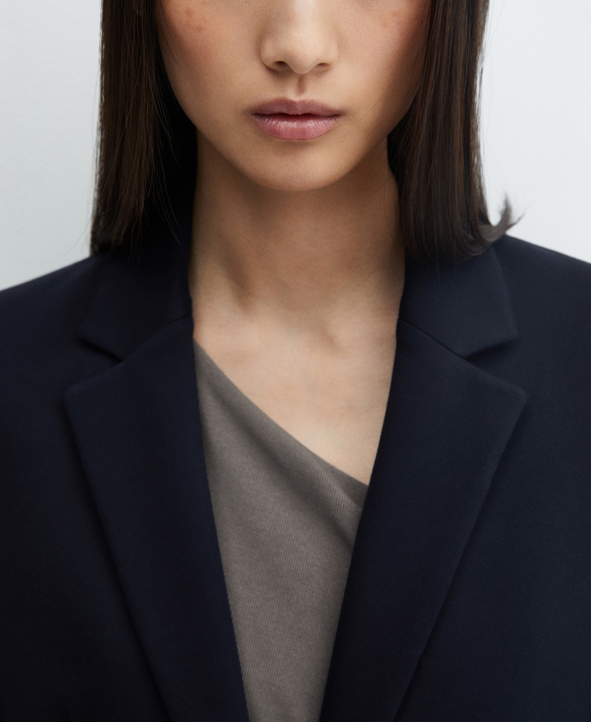 Mango Women's Blunt Stitching Fitted Blazer