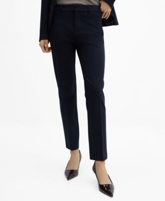 MANGO Women's Rome-Knit Straight Pants - Macy's