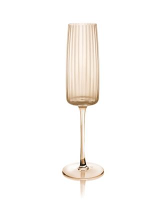 Modern Flute Glasses, Set of 4