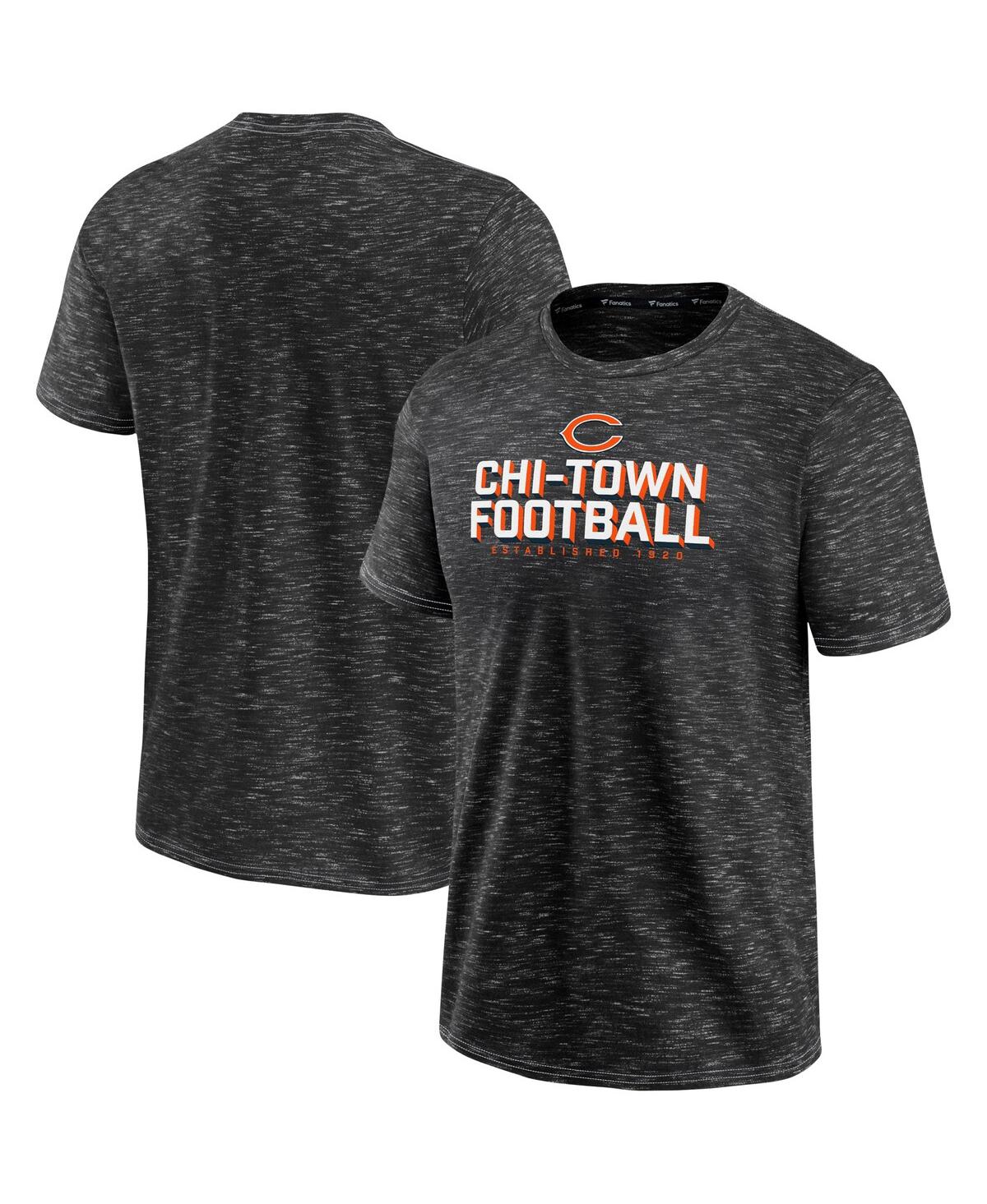 Shop Fanatics Men's  Charcoal Chicago Bears Component T-shirt