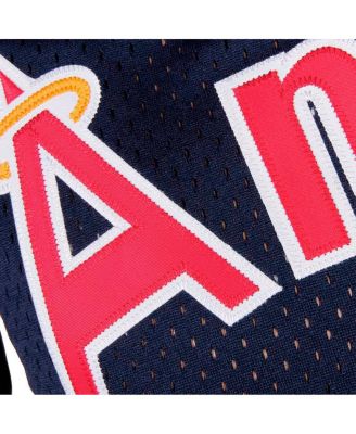 Men's Reggie Jackson Navy California Angels Cooperstown Mesh Batting Practice Jersey