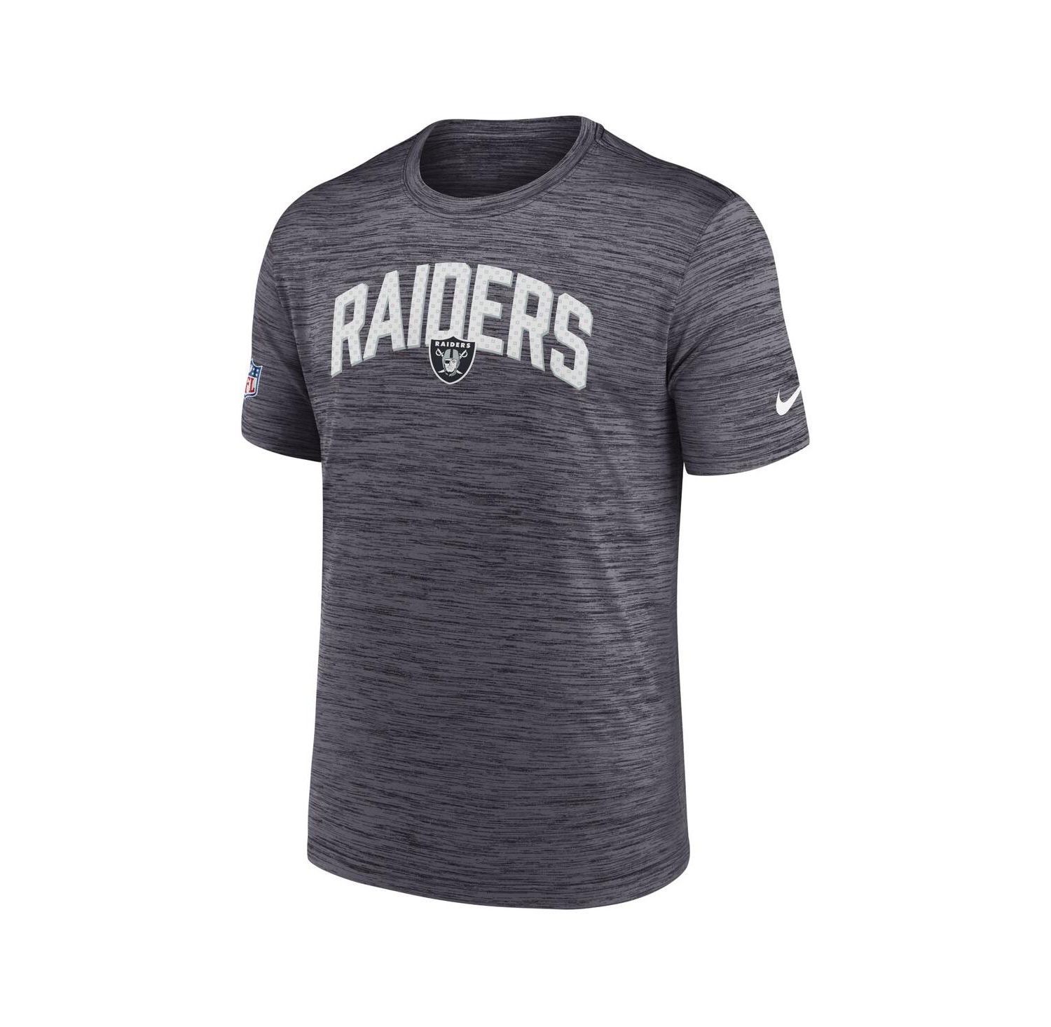 Men's Black Las Vegas Raiders Sideline Velocity Athletic Stack Performance T-shirt
