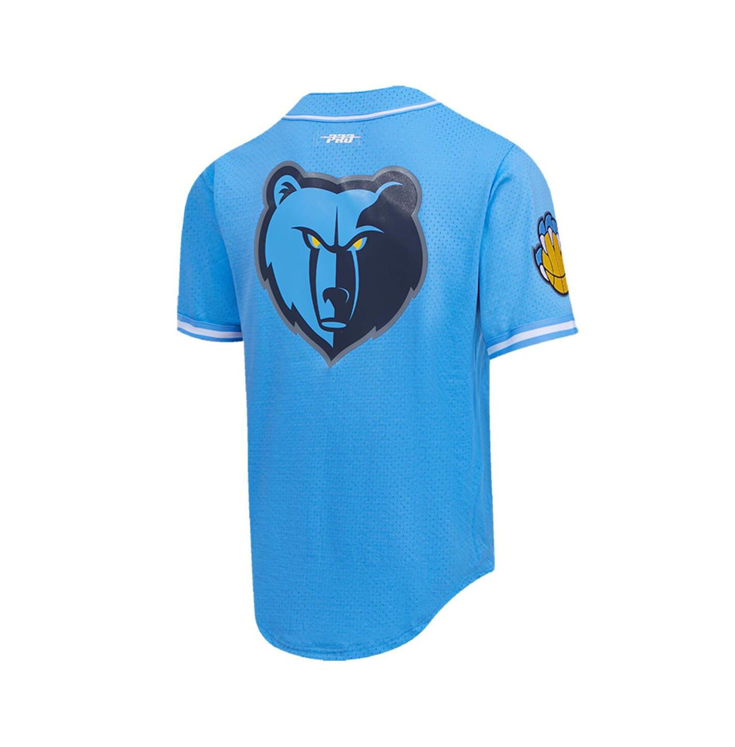 Мужская рубашка Pro Standard Ja Morant Blue Memphis Grizzlies Capsule Player Baseball Button-Up — фото 3