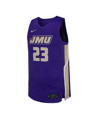 Men's #23 Purple James Madison Dukes Replica Basketball Jersey