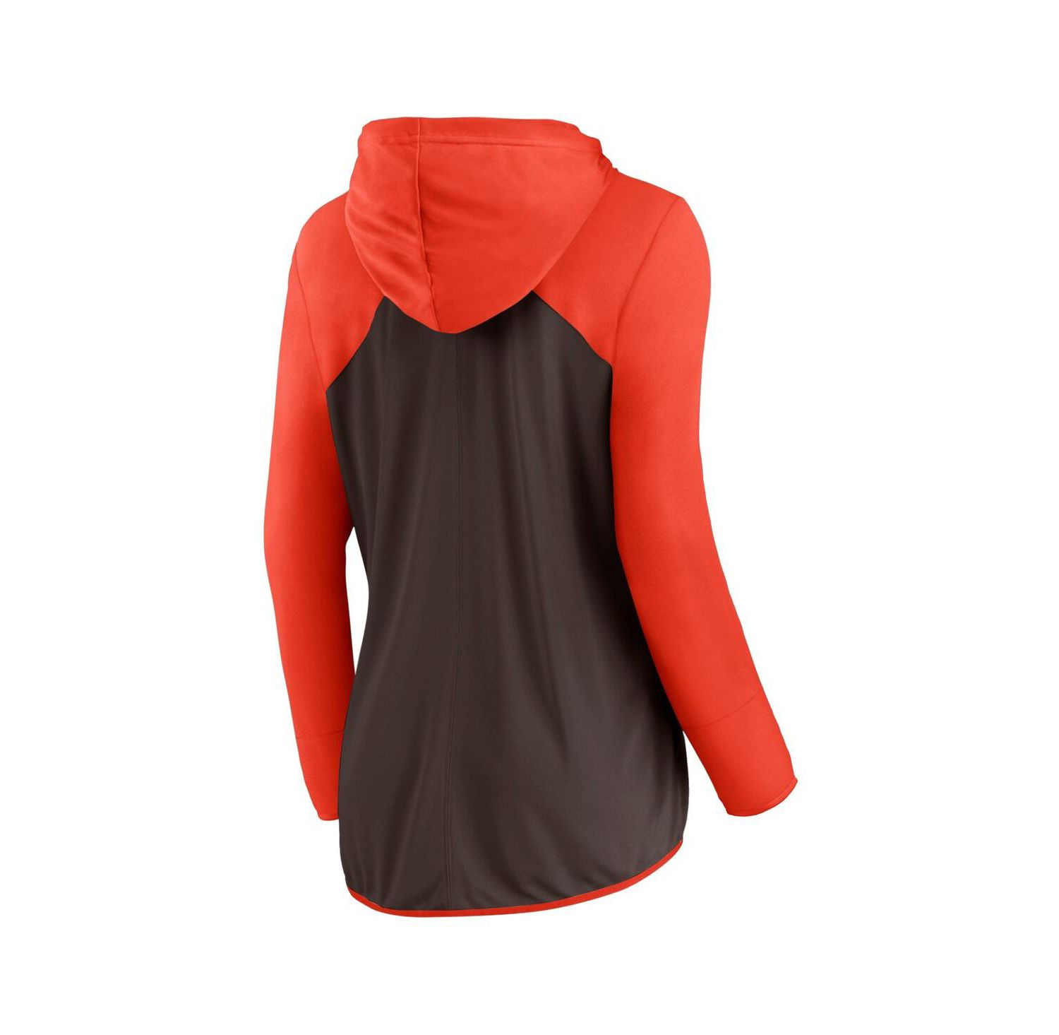 Women's Brown, Orange Cleveland Browns Forever Fan Full-Zip Hoodie