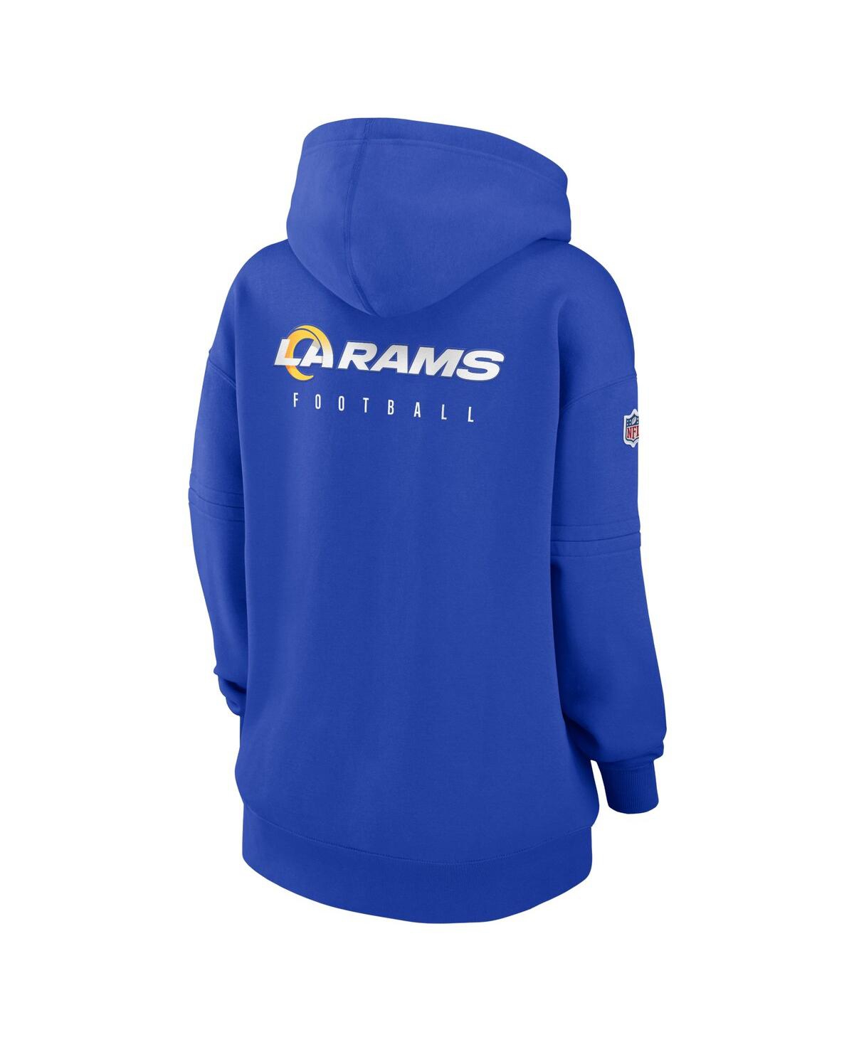 Women's NikeLos Angeles Rams 2023 Sideline Club Fleece Pullover Hoodie - Royal