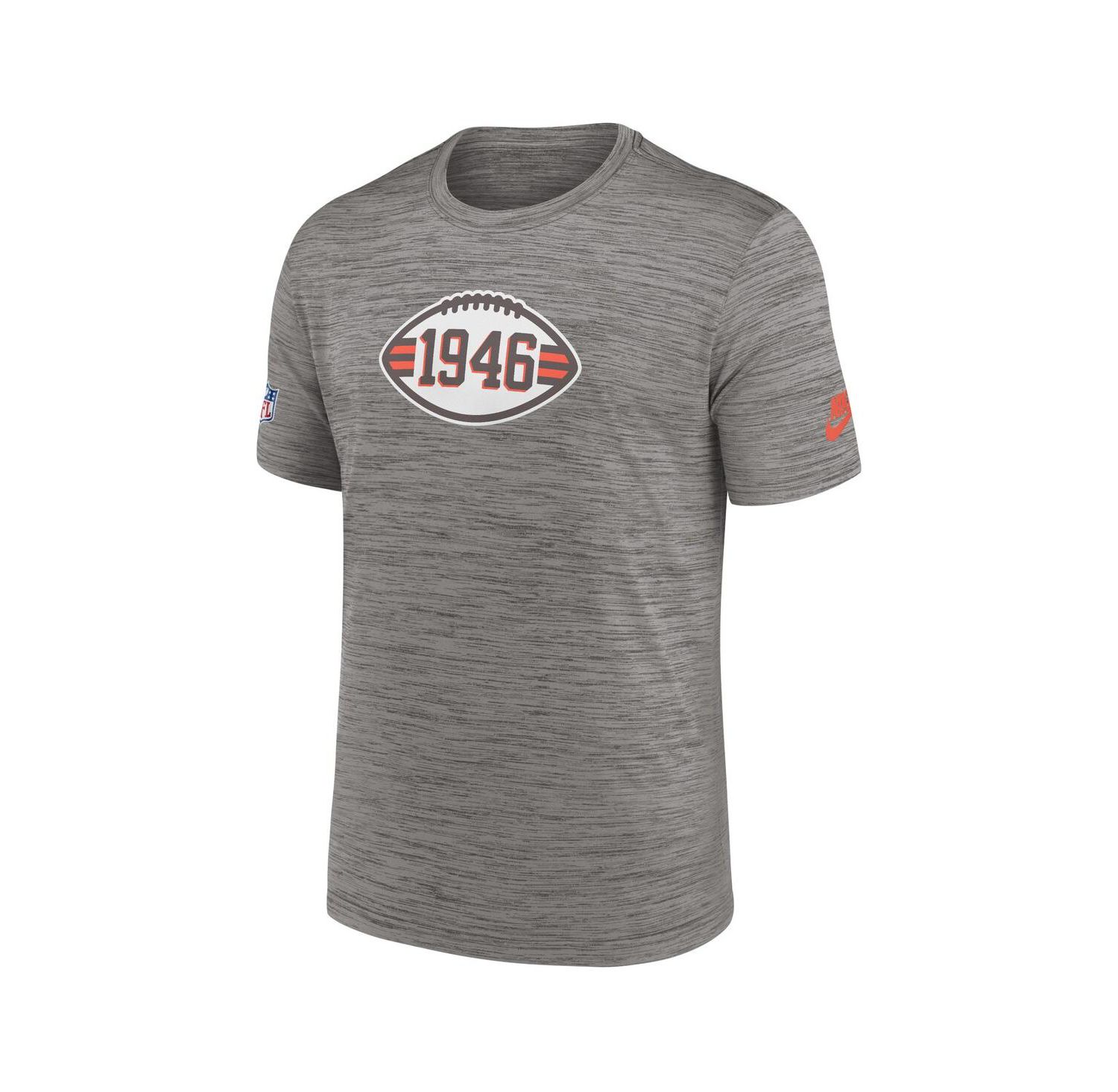 Men's Heather Charcoal Cleveland Browns 2023 Sideline Alternate Logo Performance T-shirt