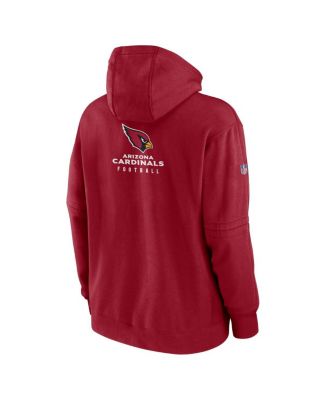 Men's Cardinal Arizona Cardinals Sideline Club Fleece Pullover Hoodie