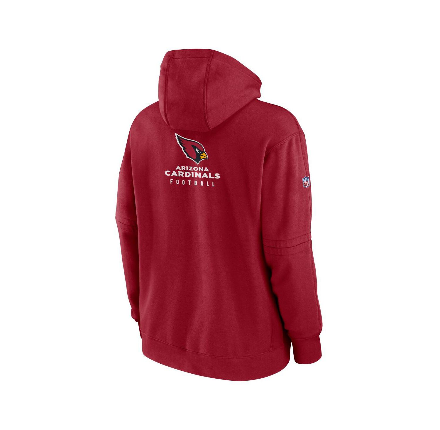 Men's Cardinal Arizona Cardinals Sideline Club Fleece Pullover Hoodie