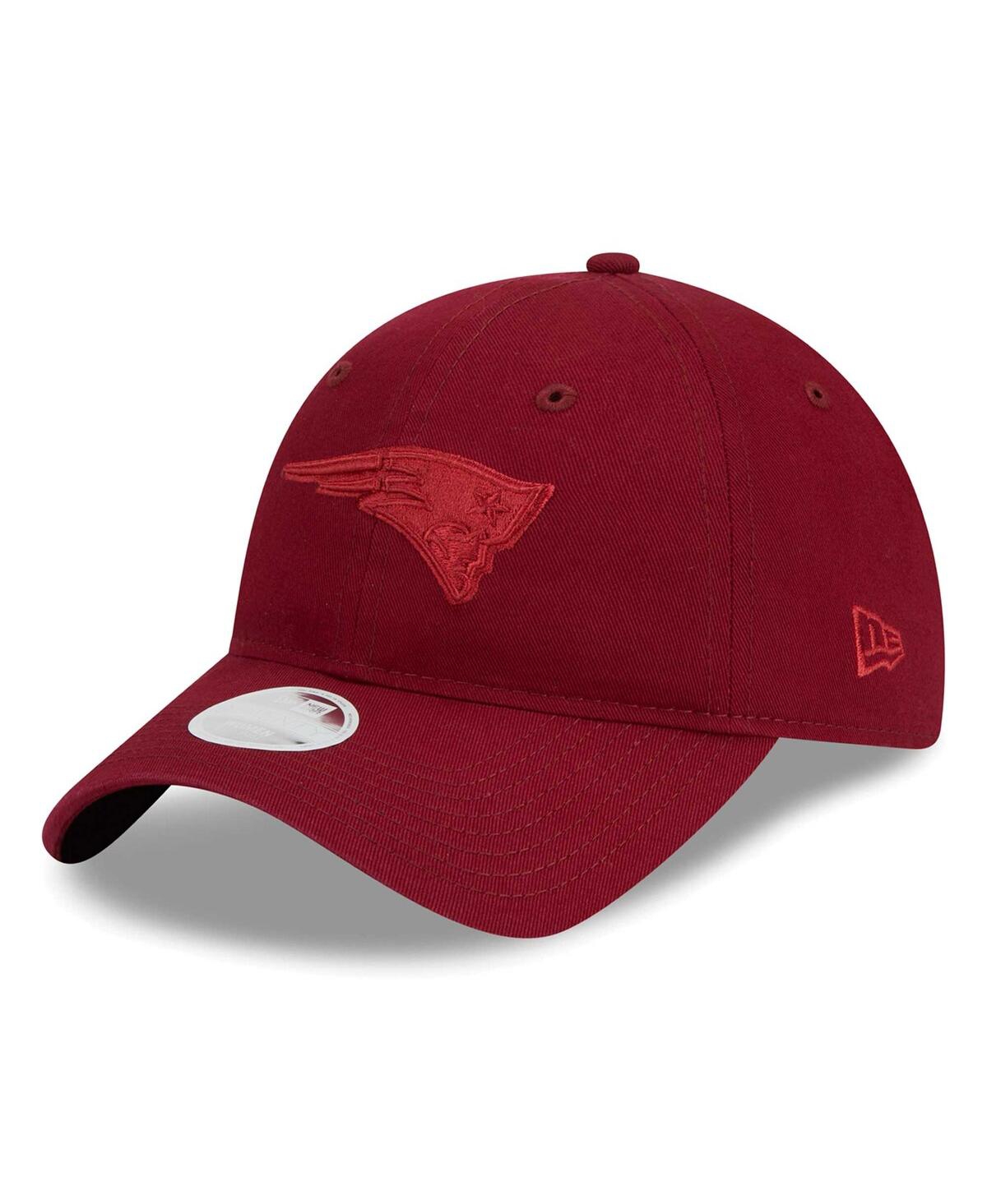 New Era Women's  Cardinal New England Patriots Color Pack 9twenty Adjustable Hat In Red