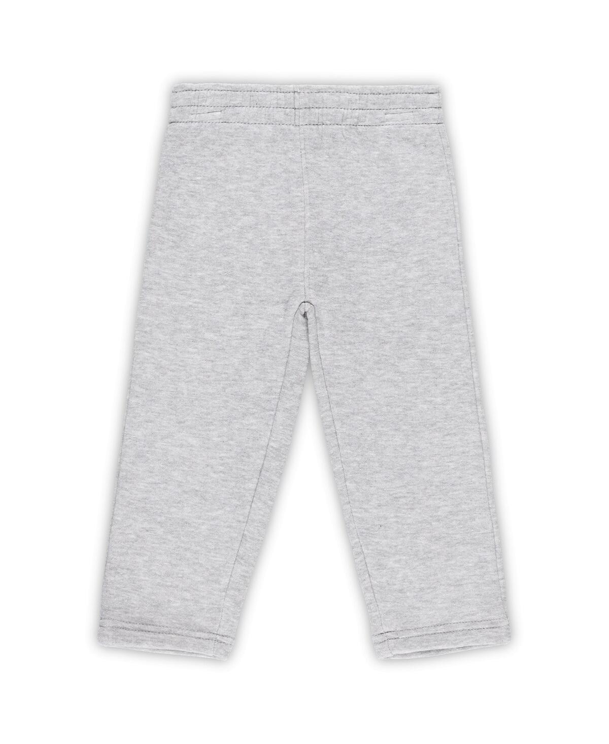 Baby Boys and Girls Heather Gray New York Yankees Play by Play Pullover Hoodie and Pants Set - Heather Gray