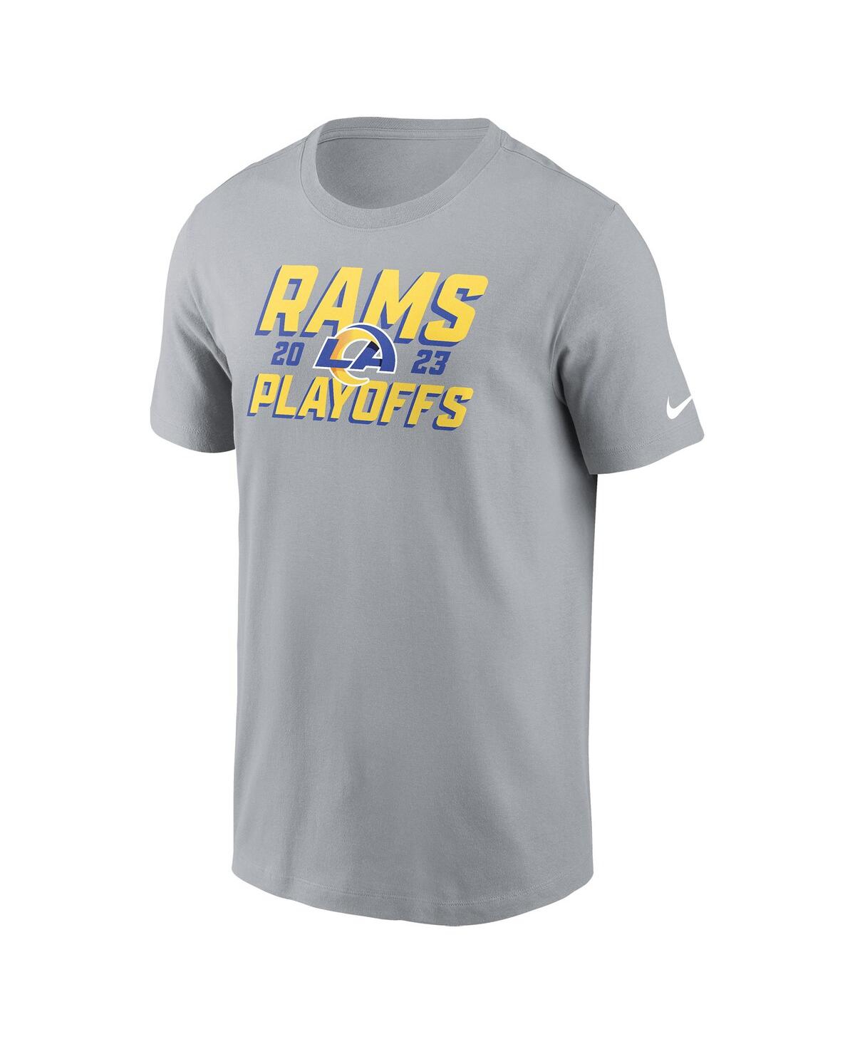 Men's NikeLos Angeles Rams 2023 Nfl Playoffs Iconic T-shirt - Gray