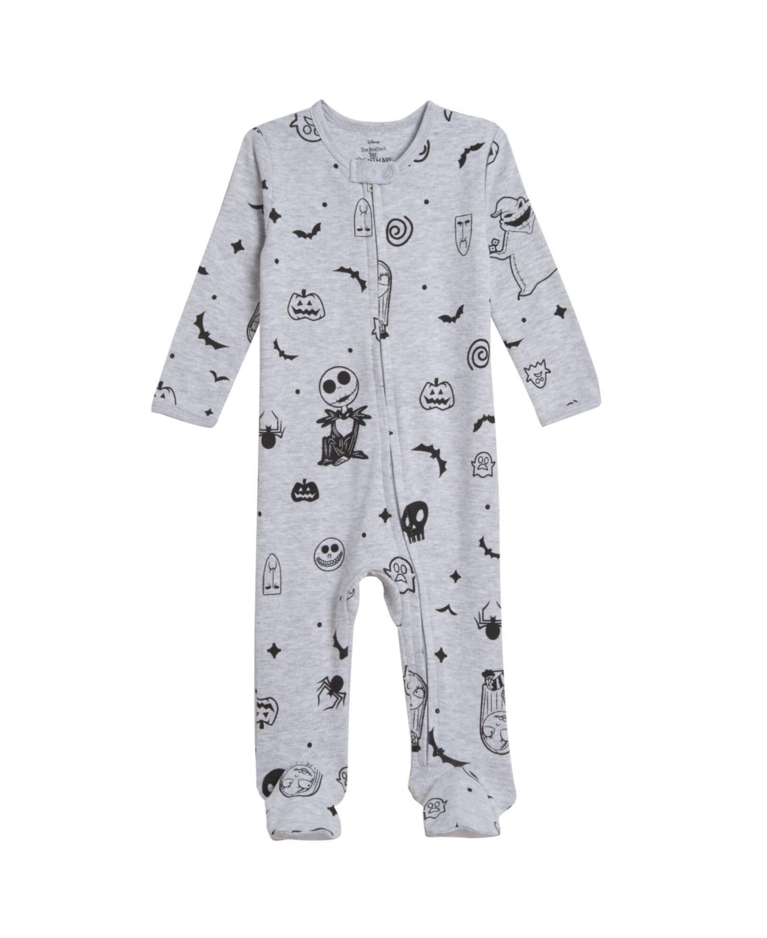 Baby Boys Disney Jack Skellington 2 Pack Footed Coveralls