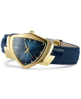 Women's Swiss Ventura Blue Textile Strap Watch 32x50mm