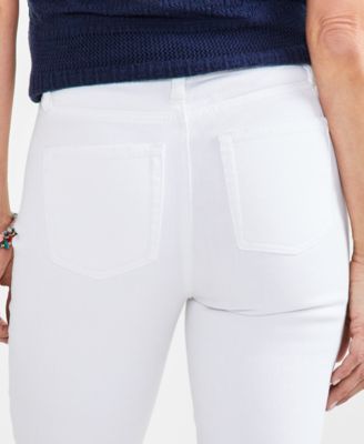 Petite High-Rise High-Cuff Capri Jeans, Created for Macy's 