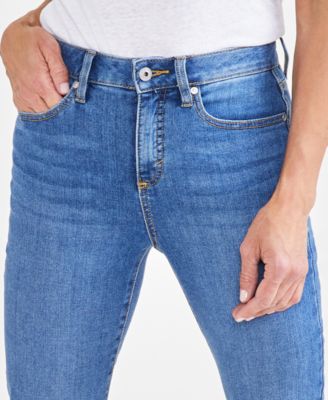 Petite High-Rise High-Cuff Capri Jeans