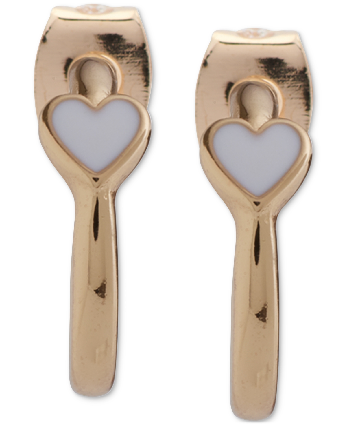 Shop Lucky Brand Two-tone 4-pc. Set Heart-motif Earrings In Ttone