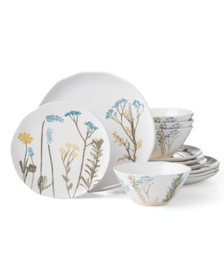 Lenox Wildflowers 12 Pc. Dinnerware Set, Service for 4 - Macy's