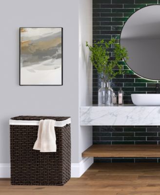 Handwoven Lidded Laundry Hamper