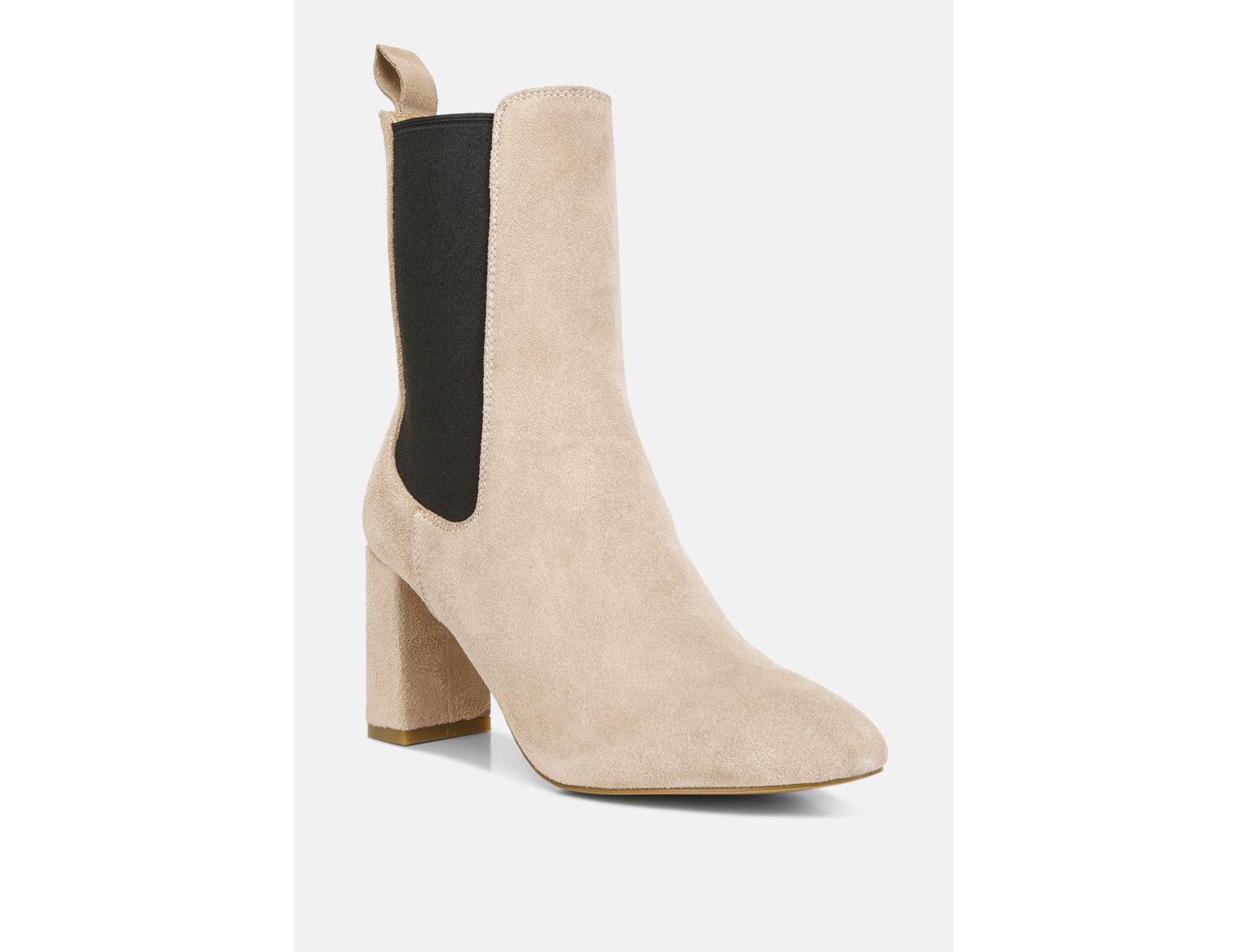 Женские ботинки Rag & Co Gaven Suede High Ankle Chelsea, цвет: Светлый бежевый — фото 10