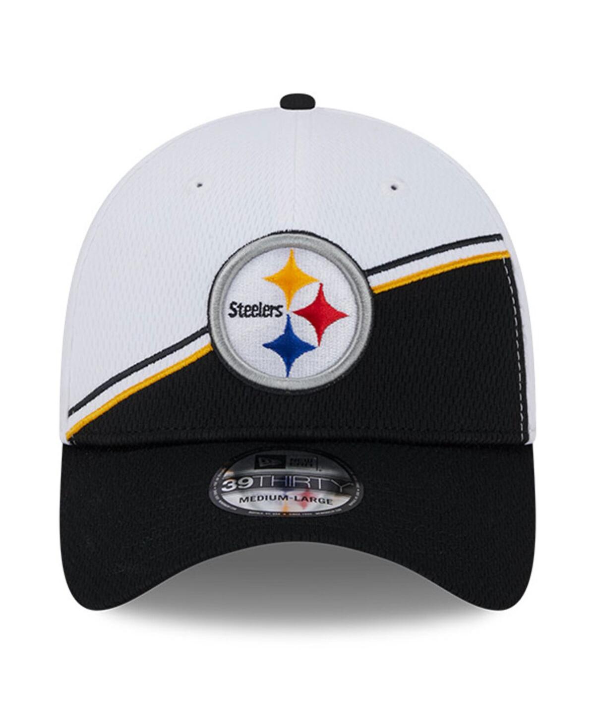 Men's New Era Black Pittsburgh Steelers 2023 Sideline 39THIRTY Flex Hat - Black