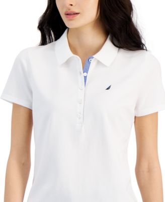 Women's Short-Sleeve Polo-Collar Shirt 