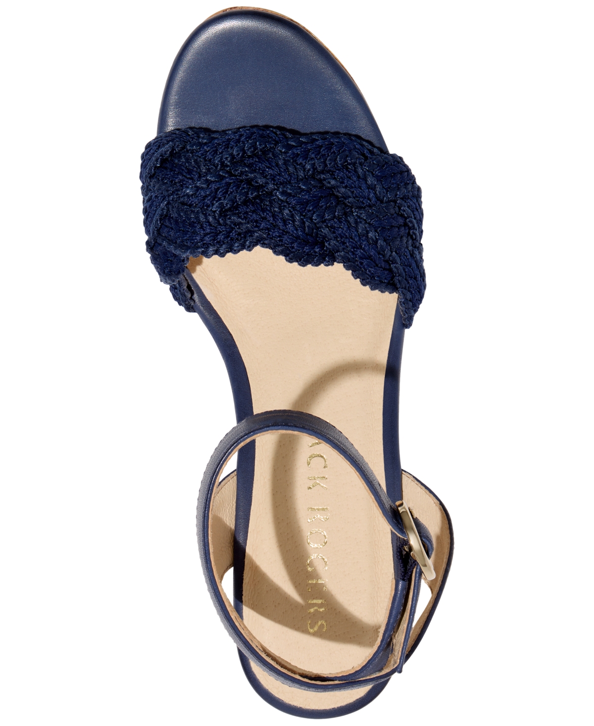 Shop Jack Rogers Women's Dumont Woven Rope Wedges In Midnight