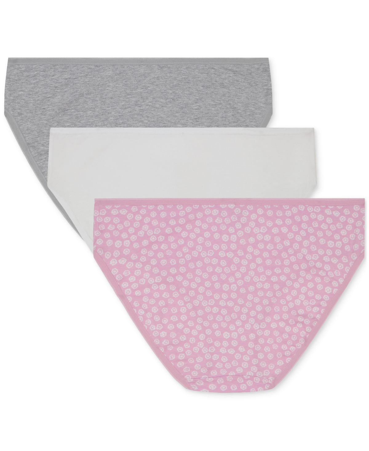 GapBody Women's 3-Pk. Hipster Underwear  -Light Heather Grey/