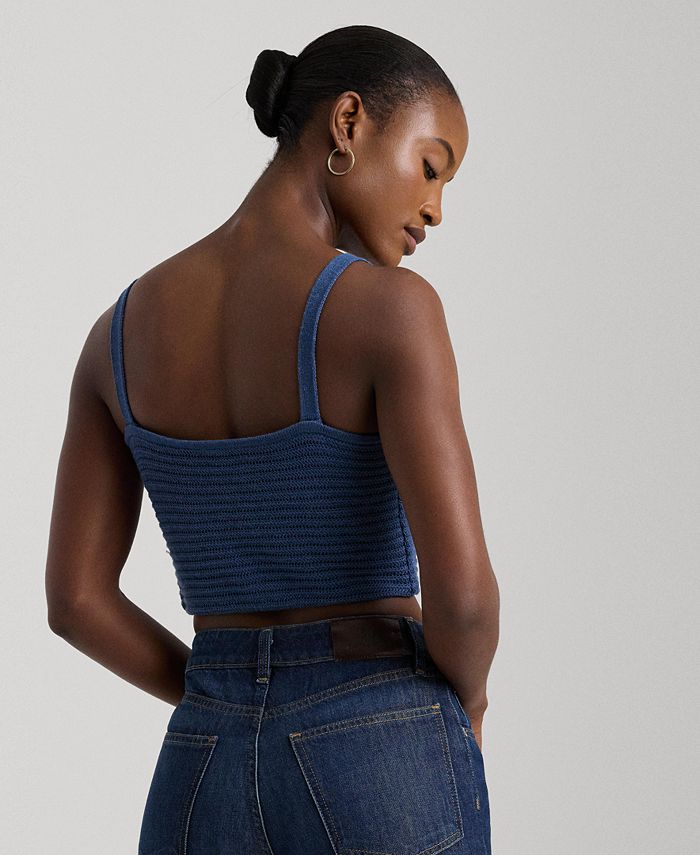 Lauren Ralph Lauren Women's Cropped Sweater Tank Top Macy's