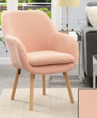 25.25" Sherpa Charlotte Accent Chair