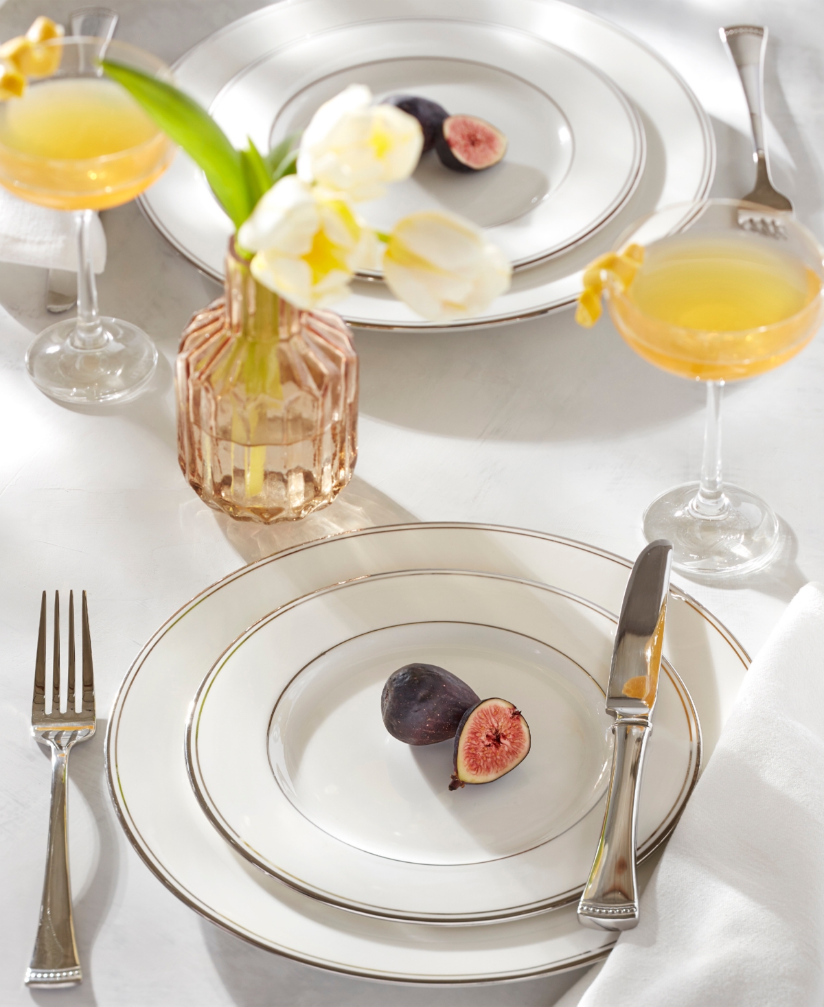 Lenox Federal Gold 12-piece Dinnerware Set, Service For 4 In White