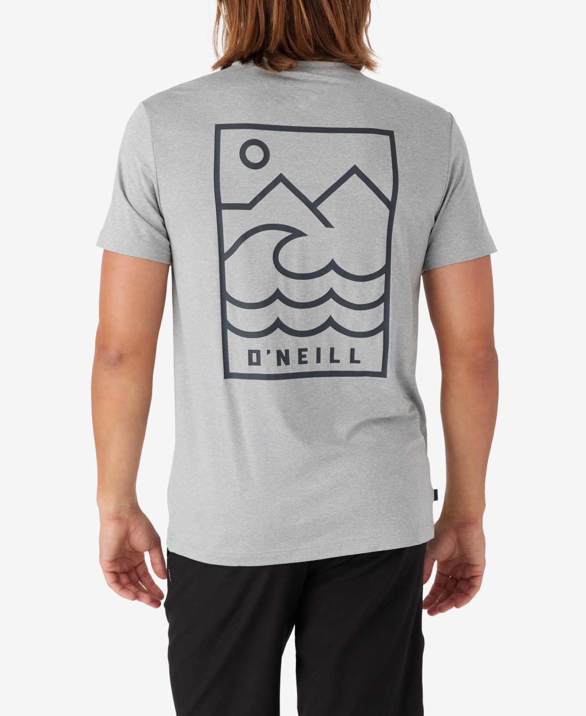 Shop O'neill Men's Trvlr Upf Staple Standard Fit T-shirt In Heather Gray