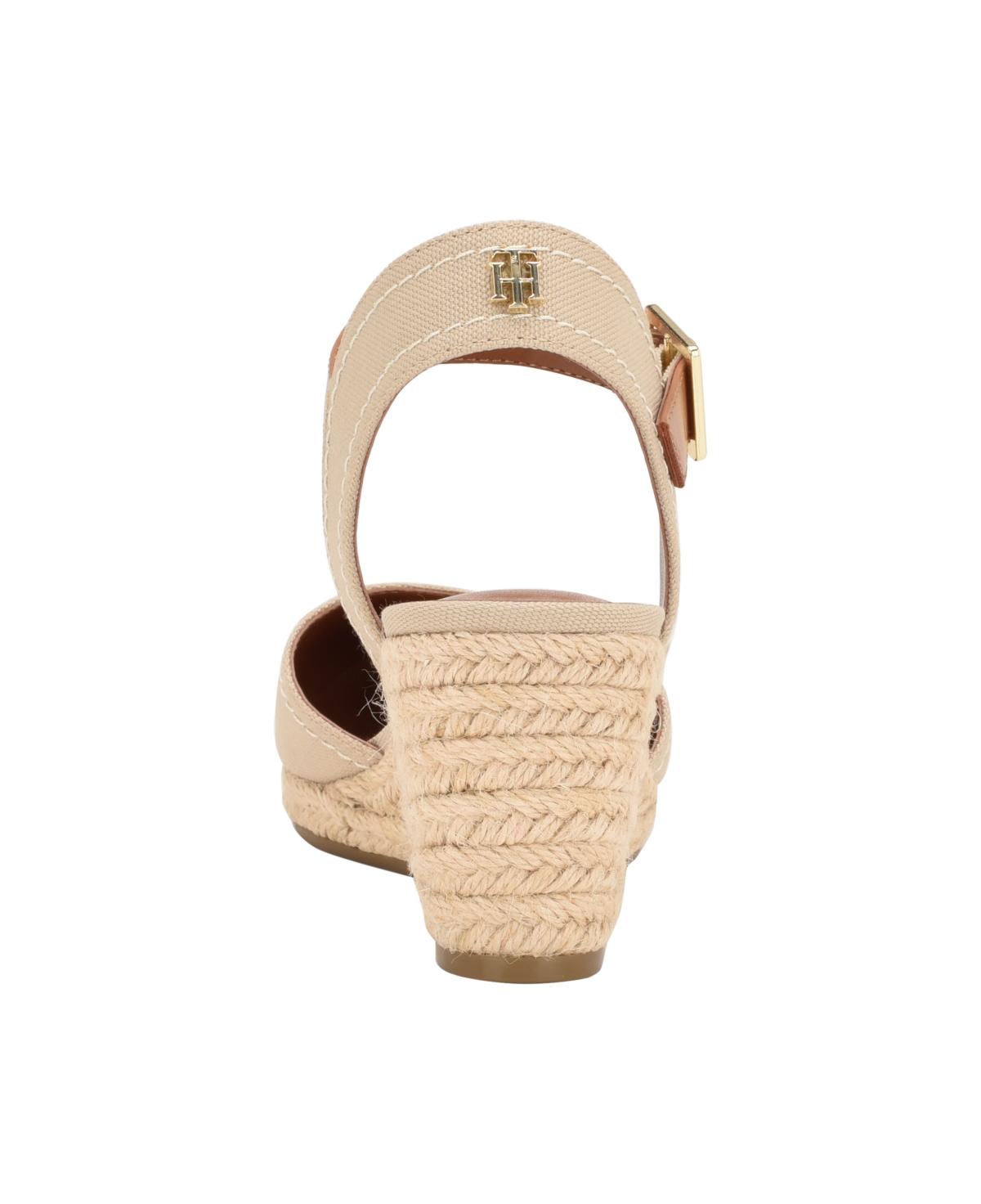 Tommy Hilfiger Women's Nilsa Closed Toe Espadrille Wedge Sandal In Light Natural