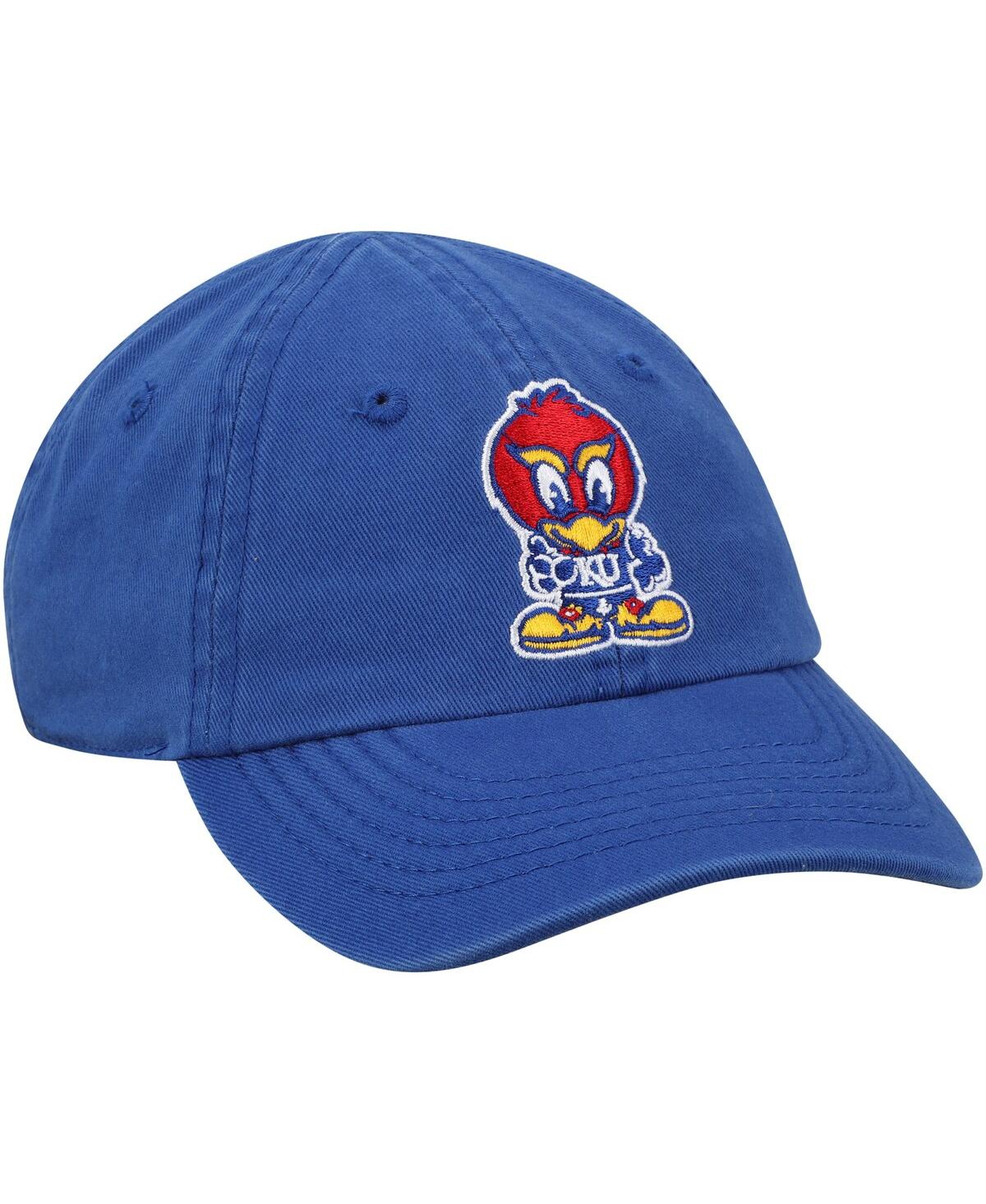 Top Of The World Baby Boys And Girls  Royal Kansas Jayhawks Mini Me Adjustable Hat In Royal