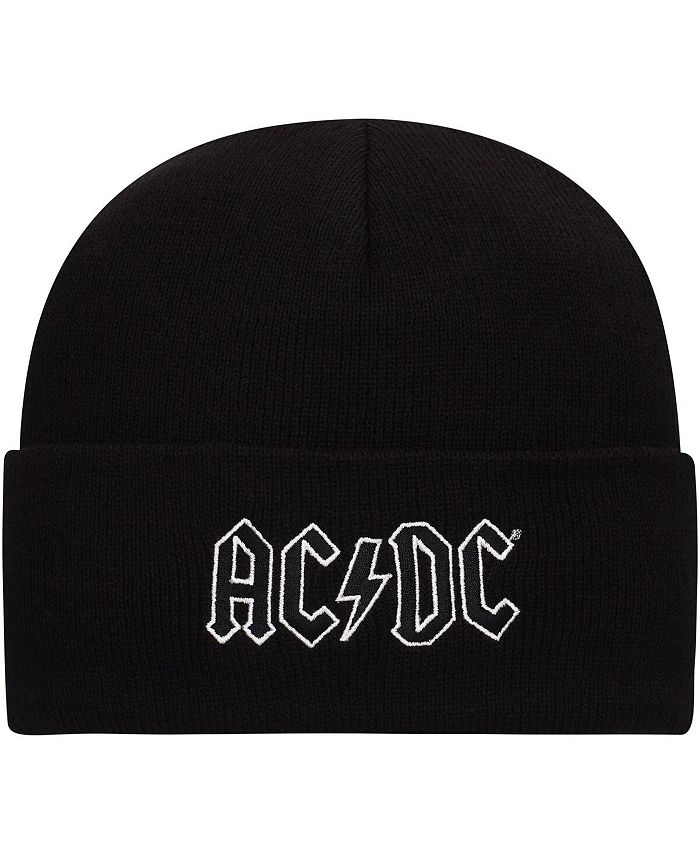 American Needle Men's Black AC/DC Cuffed Knit Hat - Macy's
