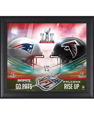 Atlanta Falcons vs. New England Patriots Framed Super Bowl LI 15" x 17