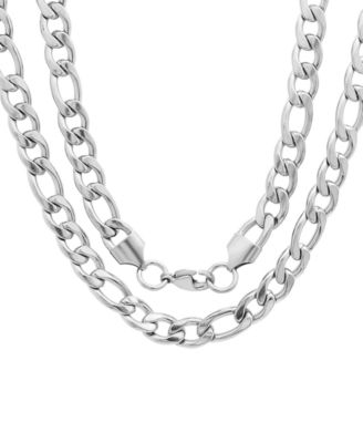 STEELTIME - Men's Silver-Tone Franco Chain Necklace, 24"