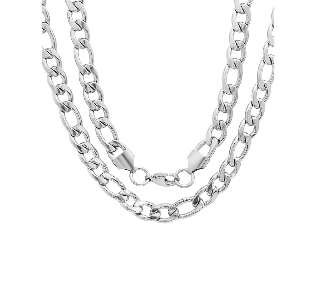 Shop Steeltime Men's Silver-tone Franco Chain Necklace, 24"