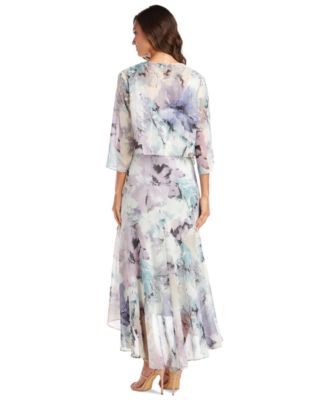 Women's Printed Sleeveless Midi Dress & Cropped Jacket