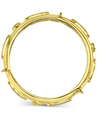 3-Pc. Set Cubic Zirconia Round & Baguette Polished Stack Rings