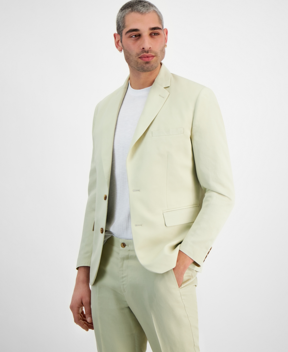 Inc International Concepts Men's Luca Slim Fit Blazer, Created For Macy's In Grain