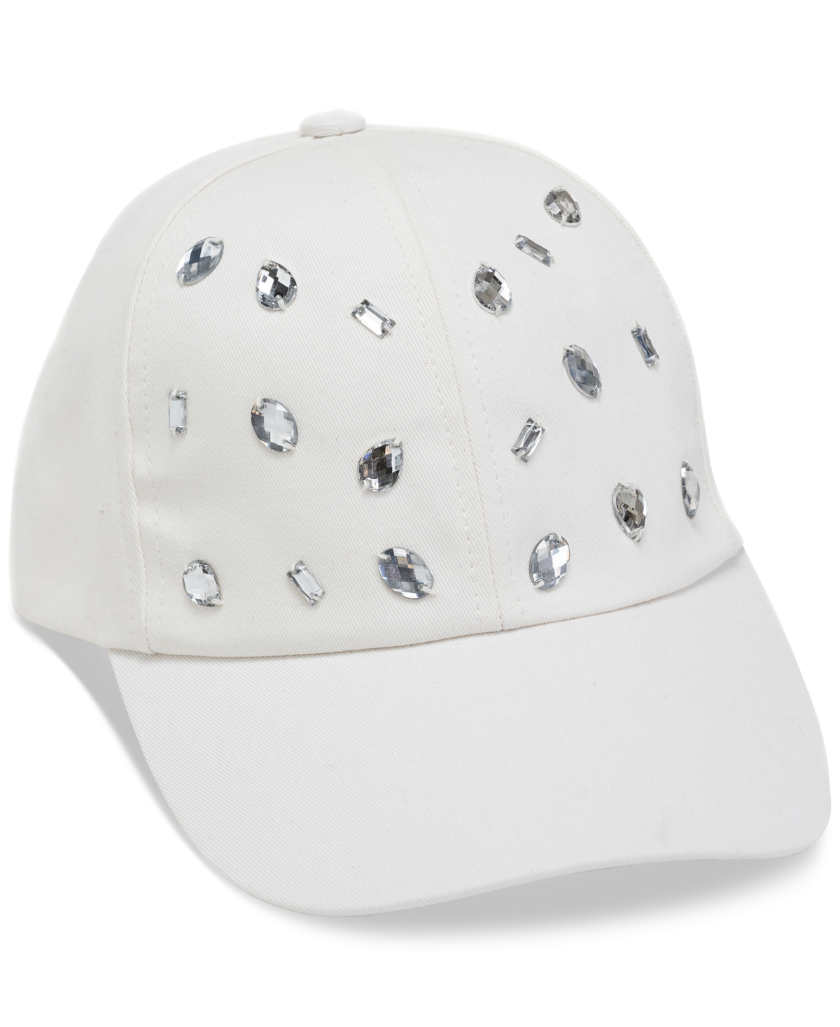 Shop Inc International Concepts Women's Embellished Baseball Cap, Created For Macy's In White