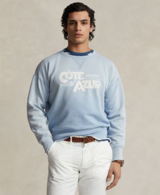폴로 랄프로렌 Polo Ralph Lauren Mens Vintage-Fit Fleece Graphic Sweatshirt,Southport Blue