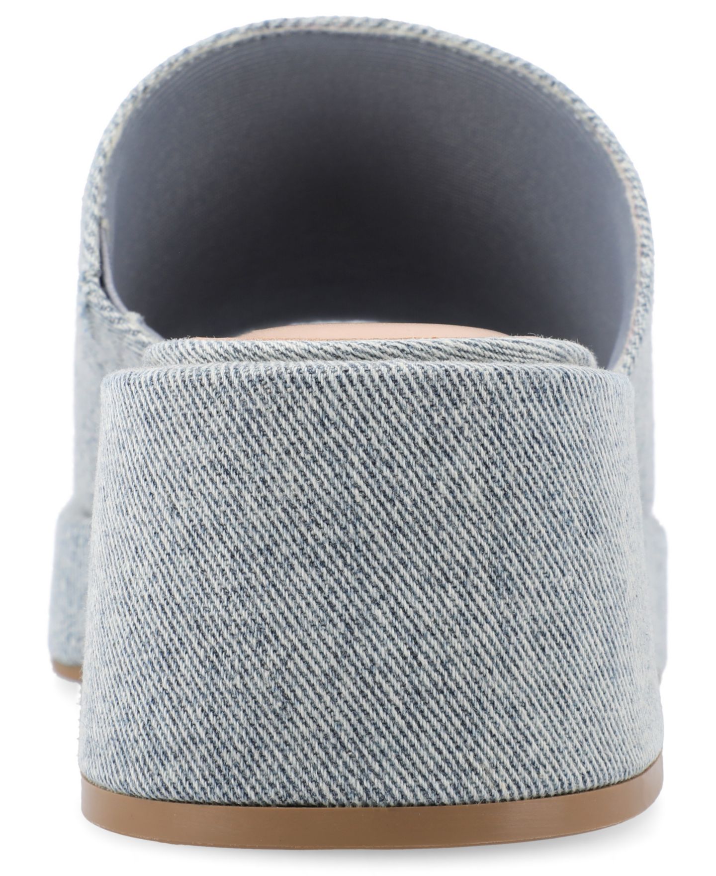 Женские сандалии Journee Collection Bessa Slip On Platform, цвет: Светлый джинсовый — фото 3