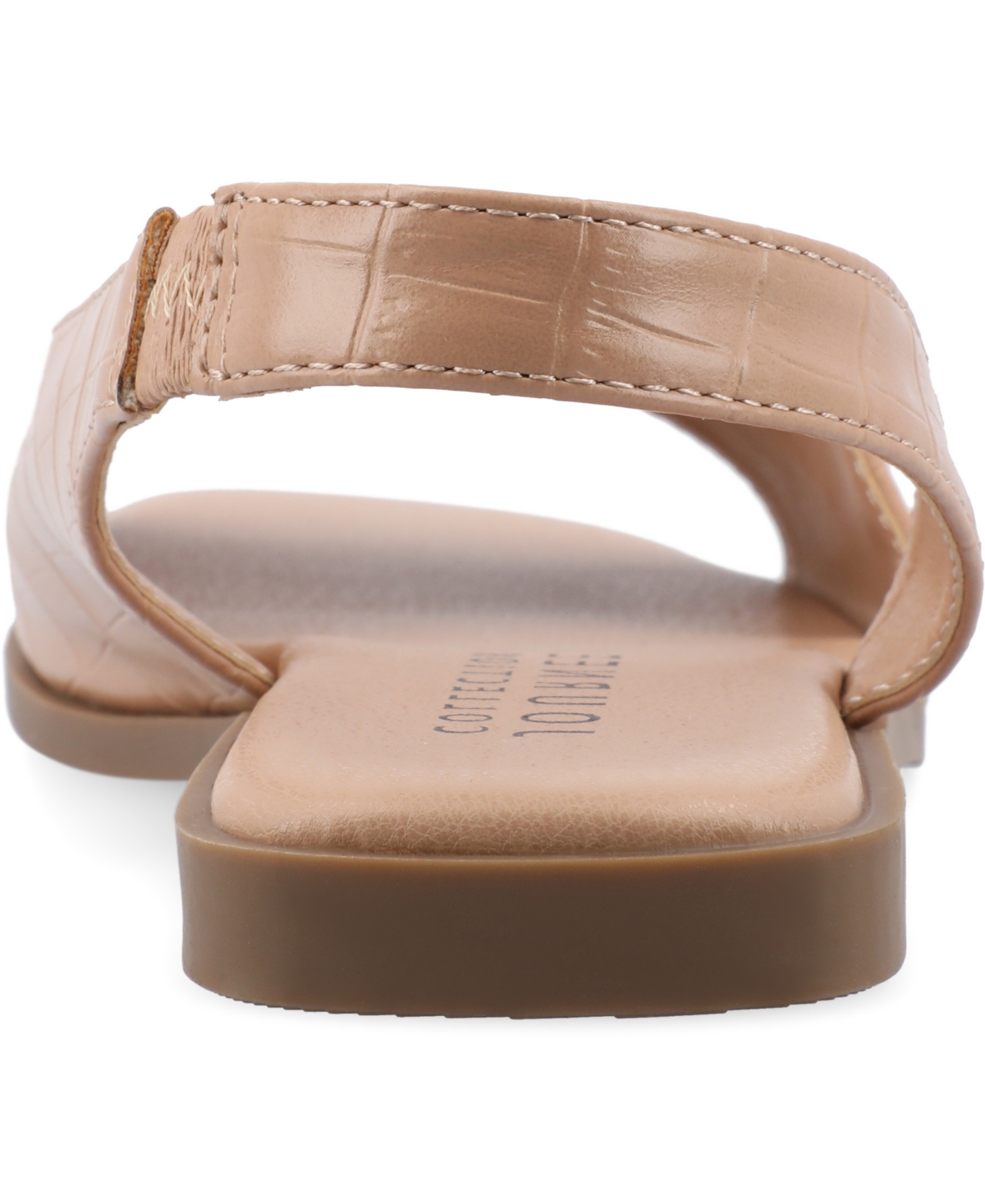 Journee Collection Women's Brinsley Slingback D'orsay Flat Sandals In Tan