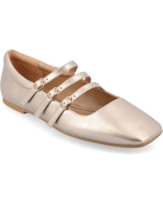 Women's Darlin Multi Strap Mary Jane Square Toe Flats