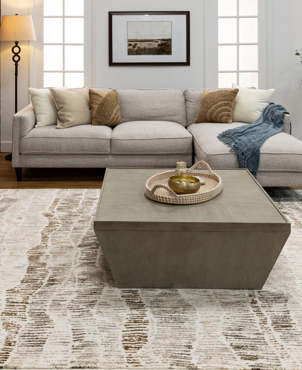 Drew & Jonathan Home Milestones Antelope Canyon 8' X 10' Area Rug In Gray